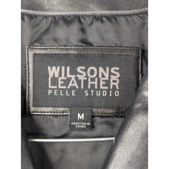 Vintage Wilson’s Leather Womens Jacket Black Size Medium Pelle Studio - Picture 3 of 13